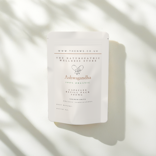 Ashwagandha 500mg organic 30 60 or 90 capsules bioavailable Refill pack