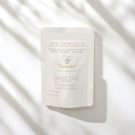 Turmeric & black pepper organic 30 60 or 90 capsules bioavailable refill pack