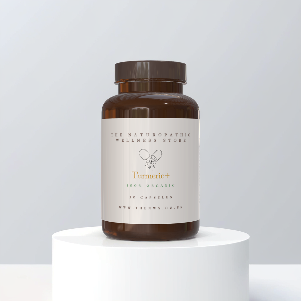 Turmeric & black pepper organic 30 or 60 capsules bioavailable
